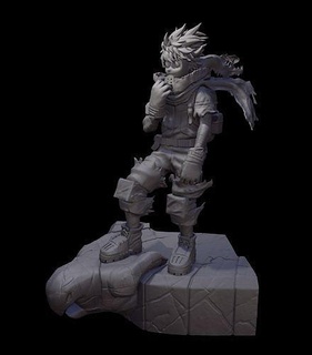 deku héroe academia Izuku midoriya personaje ficcion manga heroes anime aguila escultura licuadora Arte esculturas 3d print model - Mito3D