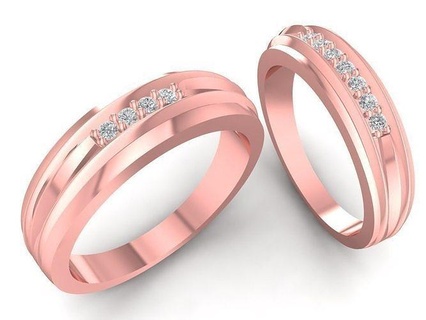 delicato diamante nozze squillare 2991 gioielleria moda Accessori oro design anelli 3d print model - Mito3D