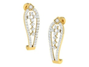 delicato bene diamante orecchini 3d gioielleria oro gioiello gemme orecchino stampabile moda lusso bello argento engagement brillante sterlina abbigliamento 3d print model - Mito3D