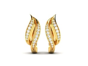 delicado brinco jóia gema noivado casamento jóias diamante anel prata joalheria ouro engagem moda esterlina pingente colar beleza brincos 3d print model - Mito3D