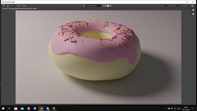 delicious donut food chocolate love cream dessert art sculptures 3d print model - Mito3D