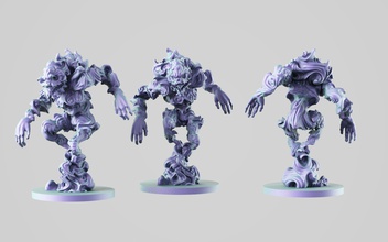 demon air element elemental fantasy creature beast monster gloomhaven tabletop boardgame coll mini or cool dungeon golem games toys board 3d print model - Mito3D