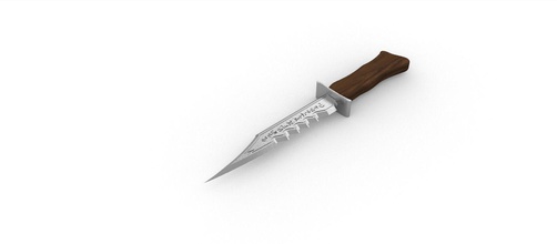 demon blade supernatural -stl file dean sam winchester knife spn castiel prop replica cosplay hobby diy 3d print model - Mito3D