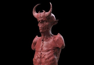 demonio busto diablo criatura víspera santos satán warcraft mmorpg mal calabozo fantasía ficticio escalofriante bestia miniaturas figuritas juguetes estatua arte esculturas 3d print model - Mito3D