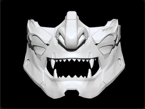 Dämon Cyberoni Maske oni Cyberdemon sci fi 3dshophelmet Airsoft Cosplay Grusel Spiele Spielzeuge Spiel Zubehör 3d print model - Mito3D