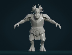 demone figura ii diavolo bestia armature cavaliere inferno statua creatura scultura arte sculture 3d print model - Mito3D