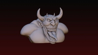 dämon hölle kreatur monster tier fantasie fiktiv teufel böse satan ork mythologisch luzifer feind vorbote nether spiele spielzeuge 3d print model - Mito3D