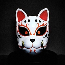 dämon kitsune maske japanisch qualität einzelheiten bstar3dprint aragami kostüm schatten samurai halloween cosplay hannya oni kitsunemaske masken naruto anbu itachi spiele spielzeuge 3d print model - Mito3D