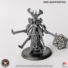 demon mother boss queen warcraft wow swords hands beauty black temple dungeon raid games toys board 3d print model - Mito3D