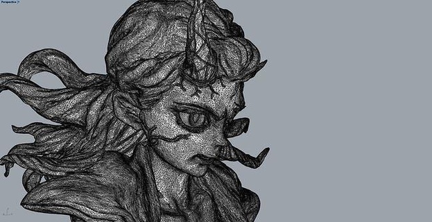 demon slayer nezuko bust sculpture animal characters game printable decorative goblin mage mesh electronic art statue ancient old marble classic antique artistic religion illustration games toys 3d print model - Mito3D