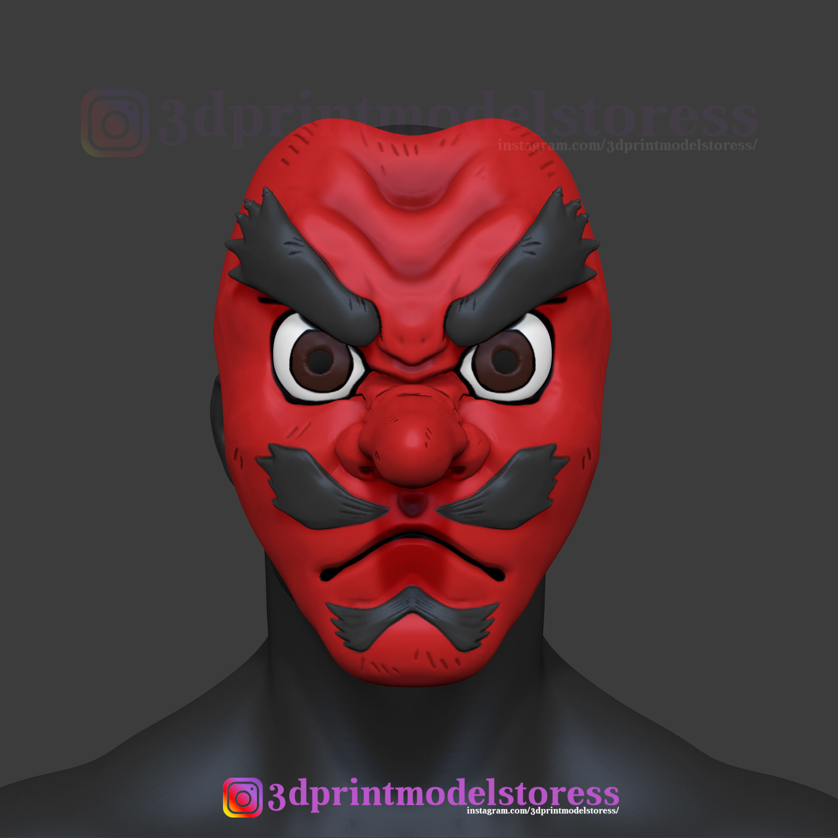 demone assassino urokodaki maschera kimetsu yaiba cosplay casco kitsune volpe mostro halloween orrore anime manga comic giochi giocattoli 3D print model - Mito3D