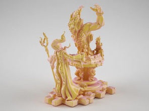 demon wizard mage sorcerer magician staff necromancer witchcraft fairy wizards witch rpg enchantress sla dlp miniature diorama games toys game accessories 3d print model - Mito3D