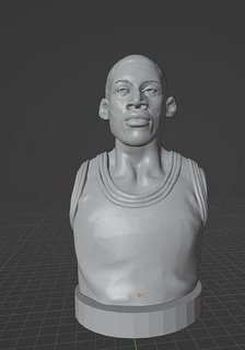 Dennis Rodman scottiepippen escocés pippen baloncesto jugador nba Jordán Michael Jordan chicago Toros Chicago campeón dennisrodman stevekerr Arte esculturas 3d print model - Mito3D