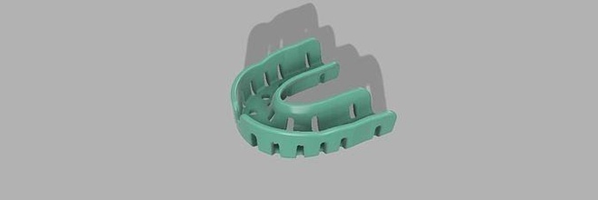 dental impresión bandeja 3d dentista dientes encía ciencias ingenieria médico 3d print model - Mito3D