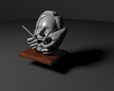 dentaire Bureau décor sculpture statue art 3dprint dentiste sculptures 3d print model - Mito3D
