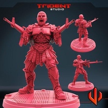 des-troy trident studio - soldier art toys miniatures sculptures tabletop games board 3d print model - Mito3D