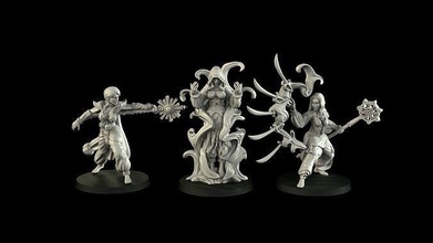 desert sorceress fantasy girl gold magician smoke woman wizard priest arabic witch mage indian patreon oriental scepter arabian hag games toys board 3d print model - Mito3D