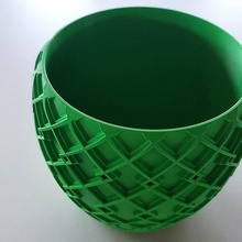 design bowl candy candies abs geometry pattern geometric vase shape abstract plastic science futuristic house green print 3dprint fff fdm art sculptures 3d print model - Mito3D