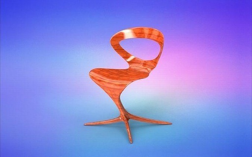 conception chaise style Accueil maison meubles fauteuil intérieur isolé objet luxe confortable siège détendre moderne oreiller textile vide mode brillant 3d print model - Mito3D