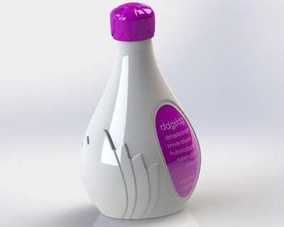 design cream bottle plastic talc cap house accessories 3d print model - Mito3D