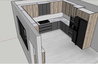 design is detailed in sizes kitchen cabinet architecture oven drawer interior house dining 3d print model - Mito3D