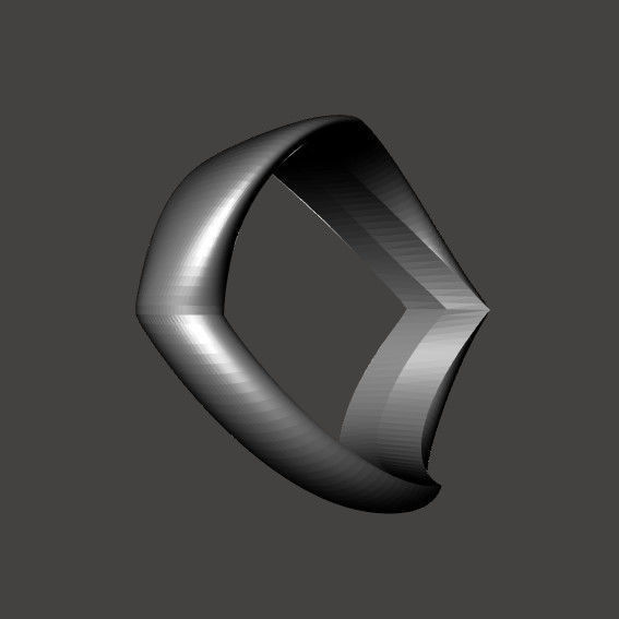 design moderner ring Mode engagement Juwel Hochzeit Schmuck Damen andere 3D print model - Mito3D
