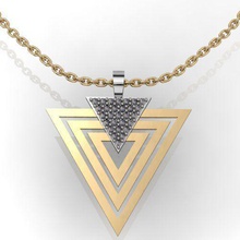 design necklace 001 jewelry jewellry gold gems diamond gemstone necklaces 3d print model - Mito3D