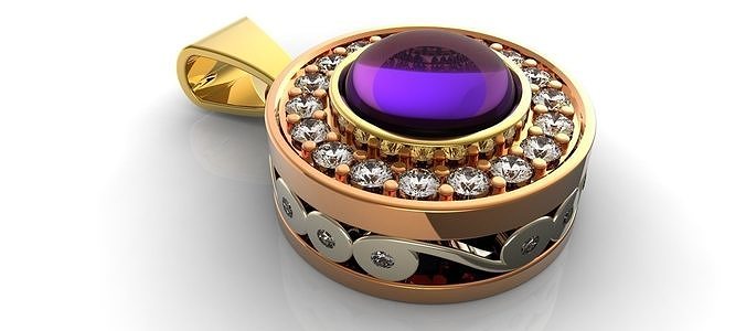 tasarım kolye stl obj biçim elmas yazdırılabilir mücevher düğün platin parlak sterlin moda yüzük güzellik safir gümüş altın takı 3D print model - Mito3D