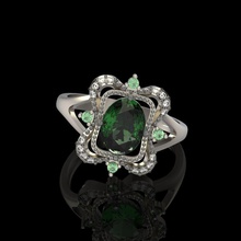 design ring gems 8 jewelry brilliant diamond engagement gem gold jewel jewellery printable silver stone wedding rings 3d print model - Mito3D