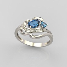 design anello di zaffiri e diamanti gioielli diamante fidanzamento gemma oro gioiello argento con in pietra nozze matrimonio zaffiro ruby anelli 3d print model - Mito3D