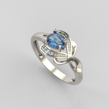 design-ring, Saphire, Diamanten Schmuck genial Diamant-ring diamond gem gold Juwel ring Silber Diamant-Verlobungsring Schmuck-ring gem-stone jewel Hochzeit Saphir engagement Ringe 3d print model - Mito3D