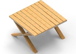 escrivaninha madeira mobília interior cadeira casa 3d print model - Mito3D