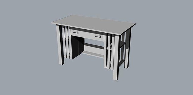 desk4 architecture haute augmenter maison Bureau chaise canapé bureau ordinateur rue conception 3d print model - Mito3D