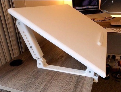 desk rest helper 3d printing furniture design study homework display house 3d print model - Mito3D