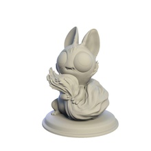 desktop figure shy squirrel model stl toy statuette 3d printer printable obj monster statue table rabbit character figurine toys games 3d print model - Mito3D