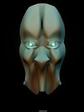 disperazione maschera arte astratto scultura statua surreale scienza travestimento sculture 3d print model - Mito3D