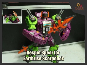 despot spear transformers earthrise scorponok games toys 3d print model - Mito3D