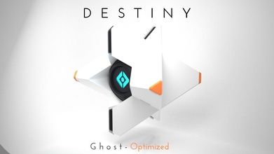 destiny ghost - fast print snap fit bungie display game led stand games toys 3dprint prusa ender3 accessories 3d print model - Mito3D