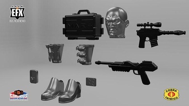 destro fanart sculpt character head weapon cobra gijoe games toys 3d print model - Mito3D