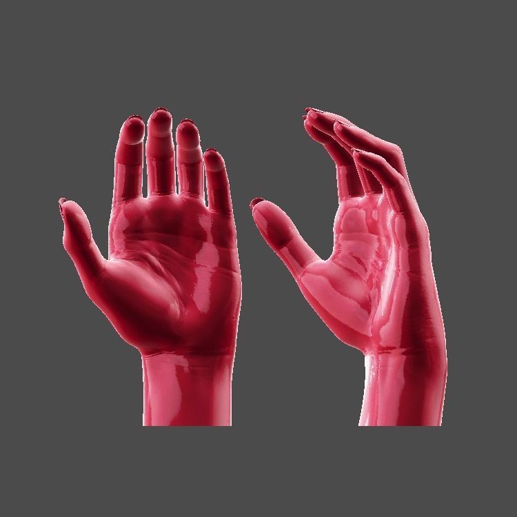 detaillierte weibliche hand entspannte pose Kunst Frau Mensch Körper Anatomie arm finger des Körpers Venen Falten lässig kausal sind Skulpturen Daumen Geste 3D print model - Mito3D