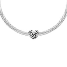 dettagliata cuore fascino braccialetti pandoracharm gioiello gioielleria 3dprint argento oro moda pendente diamante braccialetto gemma lusso prototipazione design stampabile ciondoli 3d print model - Mito3D