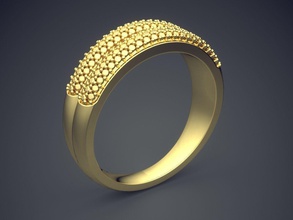 détaillée de l'anneau cao-5617 bijoux brillant cad la conception détail le diamant l'engagement gem or joyau platine imprimable les anneaux d'argent mariage 3d print model - Mito3D