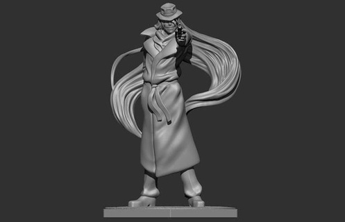 detetive Conan Gin Preto organização manga anime modelo dividido figura estátua homem arte esculturas 3d print model - Mito3D