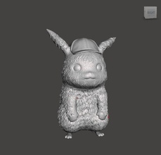 détective Pikachu Pokémon Jeux vidéo nintendo cendre art animal jouets 3d print model - Mito3D