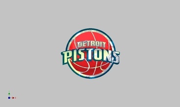 Detroit piston badge logo conception symbole nba Etats Unis basketball club panier Jeux jouets planche 3d print model - Mito3D