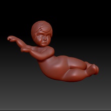 detya melek sanat dekoratif heykelcik cnc 3dprinting 3d baskı üretme heykel dekor oyuncak bebek cupid amur aşk heykeller 3d print model - Mito3D