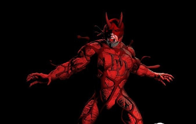 devil carnage-ized daredevil carnage statue marvel science carnageized games toys 3d print model - Mito3D