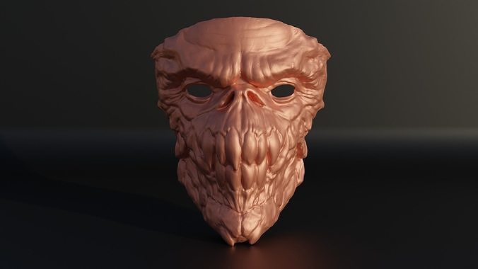 diablo máscara demonio cosplay cara cabeza casco ciencia ficción continuar stl Víspera Santos mal disfraz criatura horror fantasía personaje monstruo Arte 3D print model - Mito3D