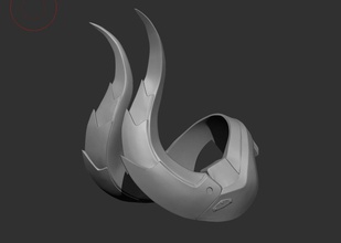 devil mercy helmet cosplay devilmercy game overwatch 3d print printable wearable accessories gameaccessories toy toyforhead devilcrown games toys fan 3d print model - Mito3D