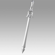 devil silver cosplay sword weapon props replica knife bladed spear medieval axe war waraxe military melee hobby diy 3d print model - Mito3D